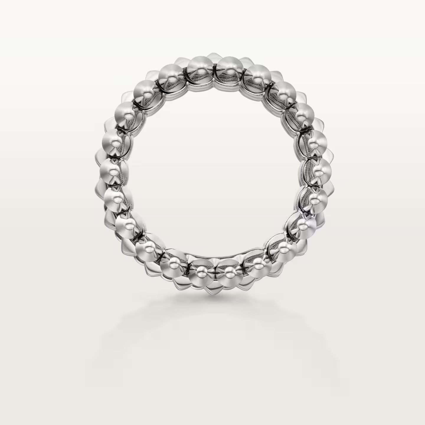 Cartier. Каблучка Clash de Cartier, дворядна із білого золота