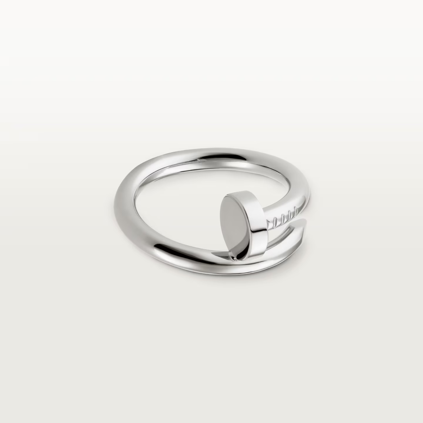 Cartier. Каблучка Juste un Clou, класична модель із білого золота