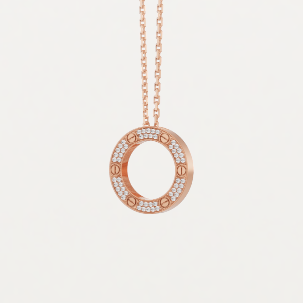 Cartier. Підвіска LOVE із рожевого золота