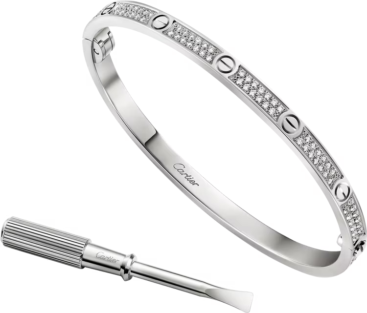 Cartier. Браслет LOVE, маленька модель із білого золота