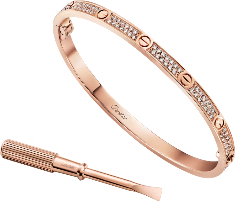 Cartier. Браслет LOVE, маленька модель із рожевого золота