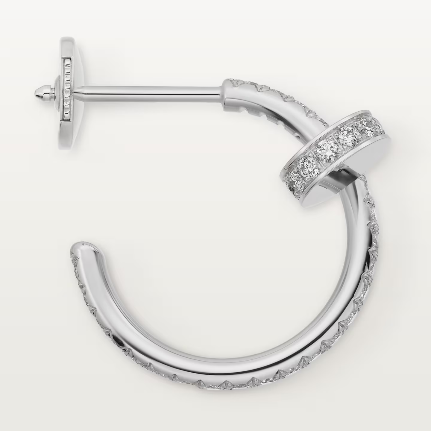 Cartier. Сережки-кільця Juste un Clou, маленька модель