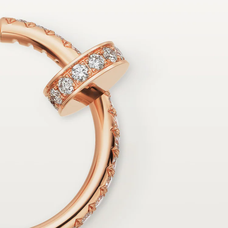 Cartier. Сережки-кільця Juste un Clou, маленька модель із рожевого золота
