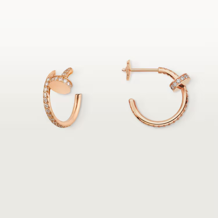 Cartier. Сережки-кільця Juste un Clou, маленька модель із рожевого золота