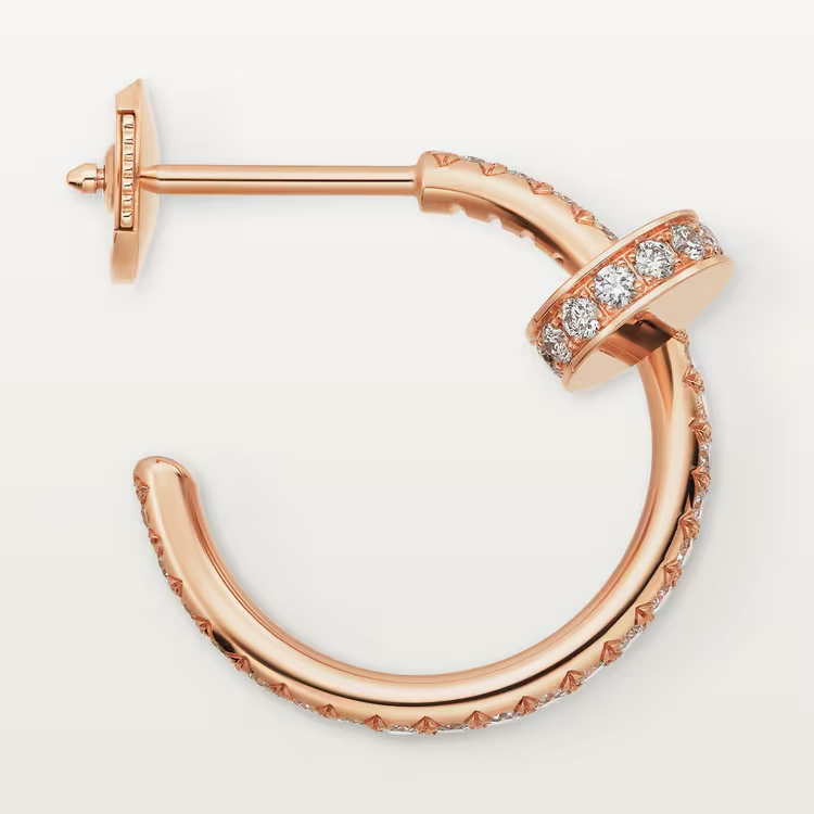 Cartier. Сережки-кільця Juste un Clou, маленька модель із рожевого золота