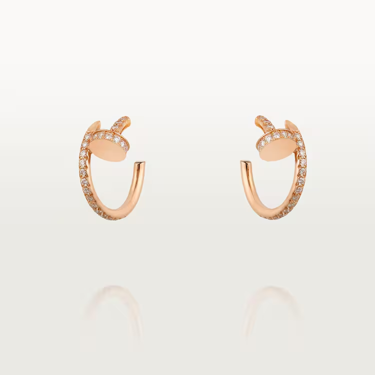 Cartier. Сережки-кільця Juste un Clou, маленька модель із рожевого золота