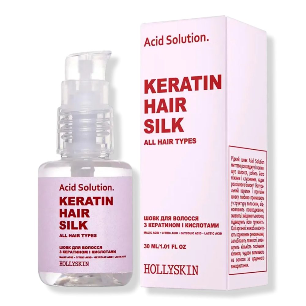 Hollyskin Keratin Hair Silk Acid Solution.