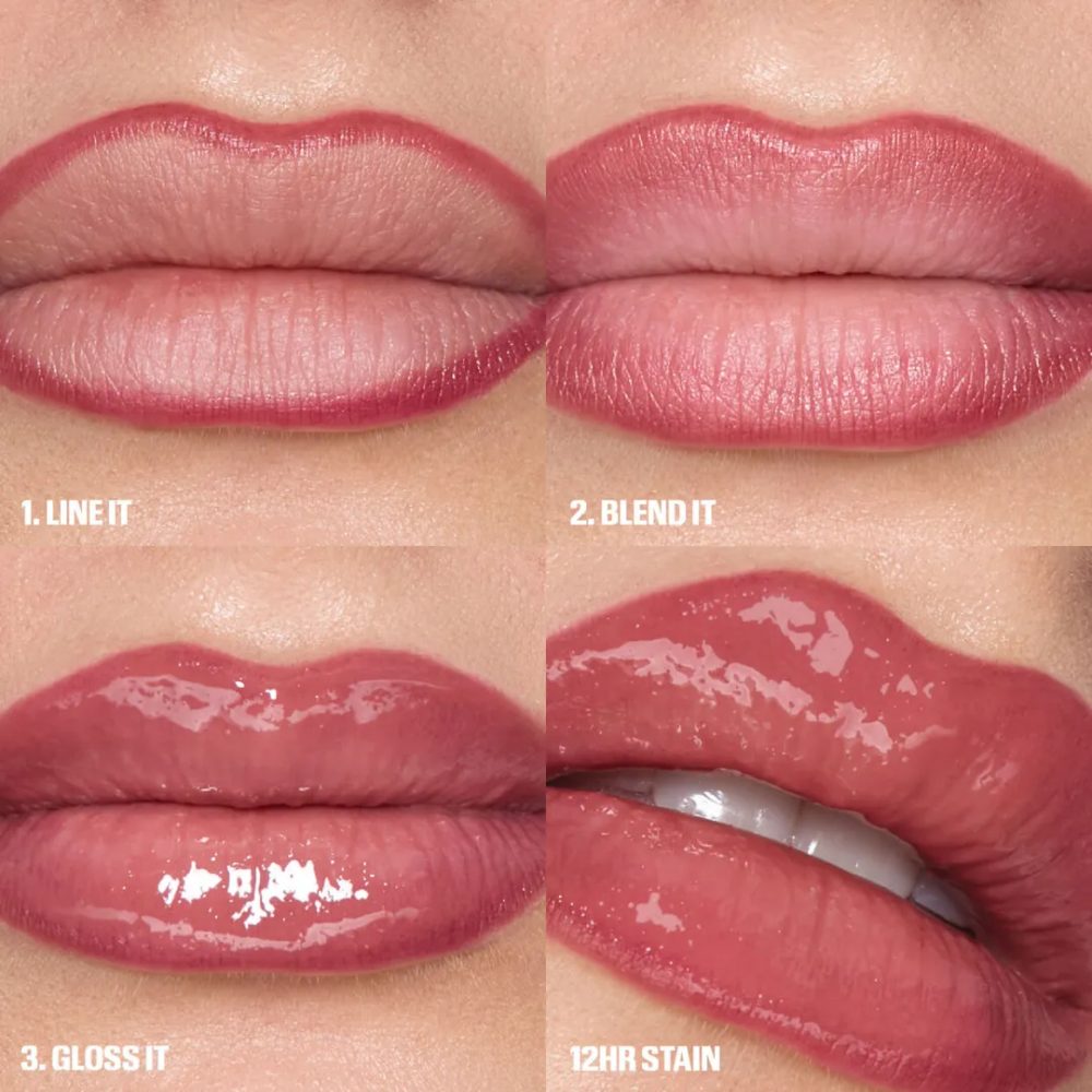 Huda Beauty Makeout Sesh Lip Duo Rosy Nudes