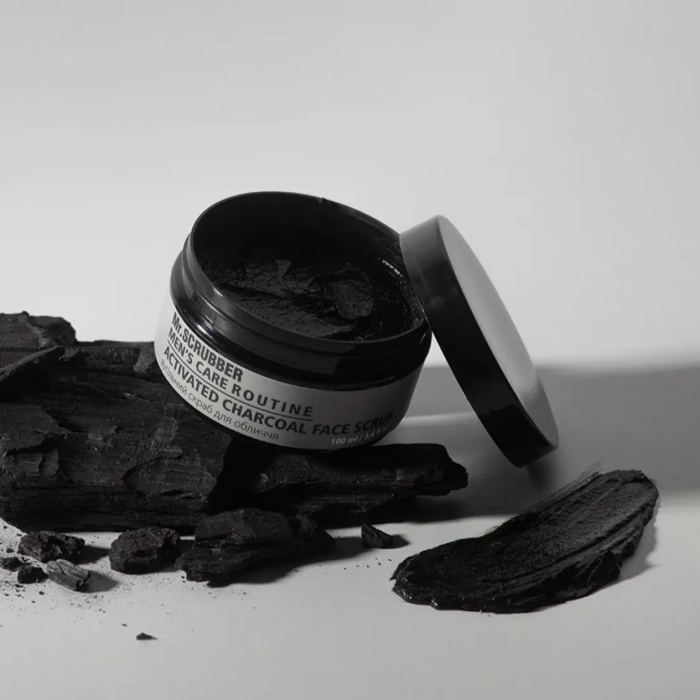 Mr.Scrubber Men’s Care Routine Charcoal Face Scrub