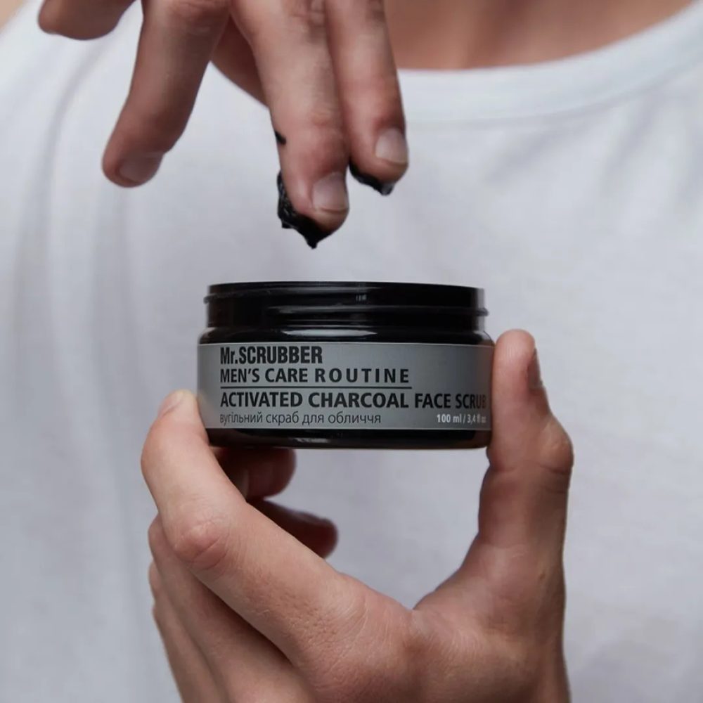 Mr.Scrubber Men’s Care Routine Charcoal Face Scrub