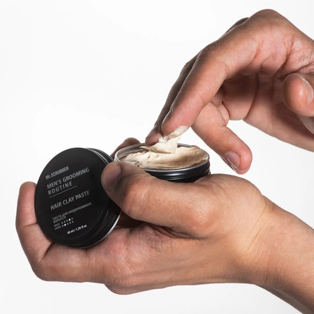 Mr.Scrubber Men’s Grooming Routine Hair Clay Paste