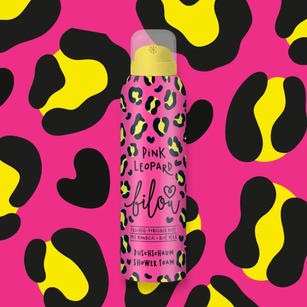Bilou Pink Leopard Shower Foam