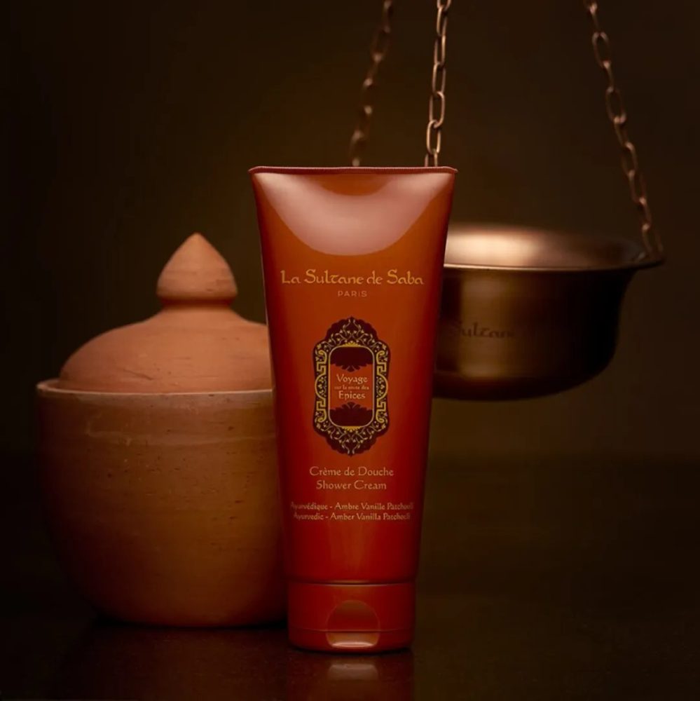 La Sultane de Saba Shower Cream Oriental Ayurvedic Amber Vanilla Patchouli Fragrance