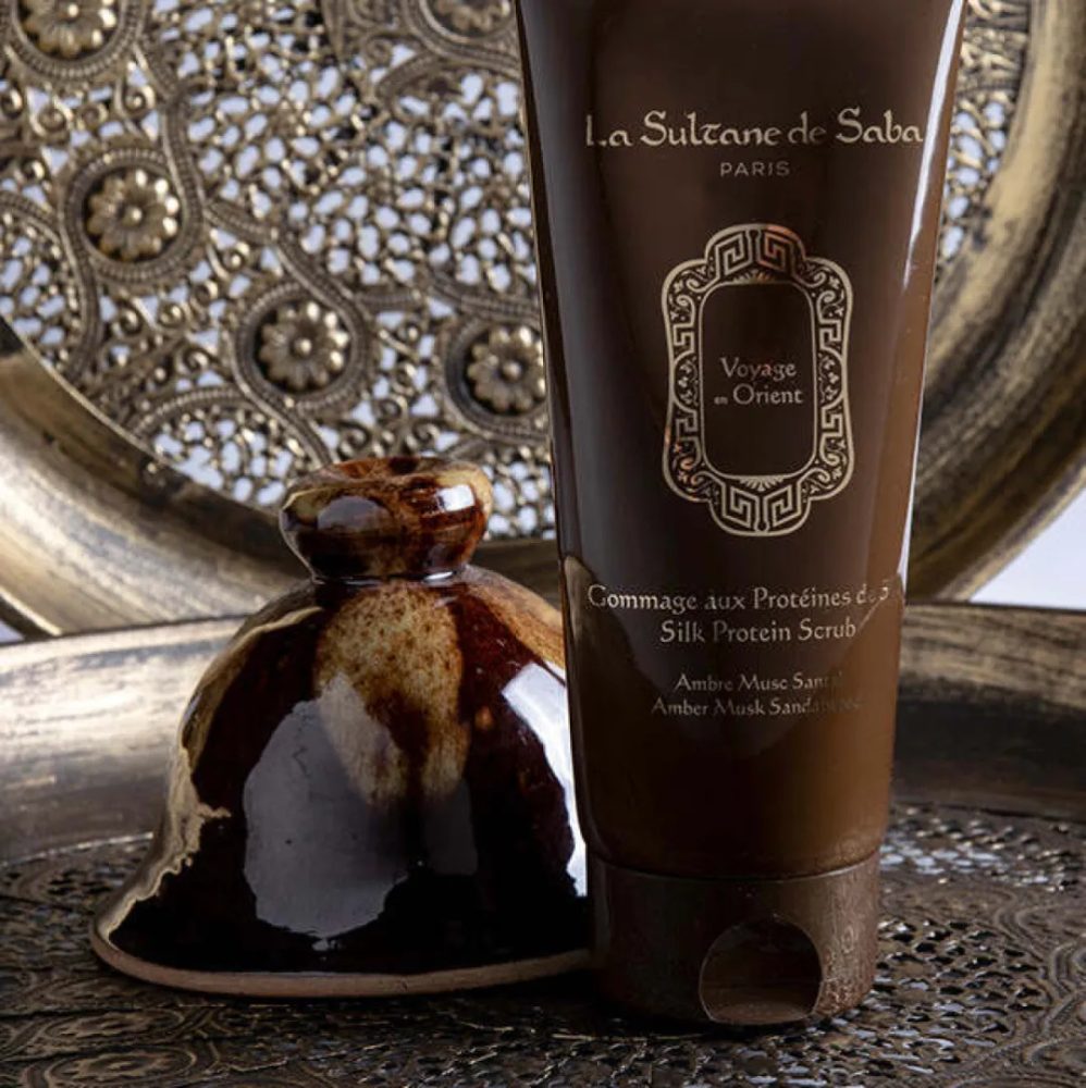 La Sultane de Saba Silk Protein Scrub Amber Musk Sandalwood Fragrance