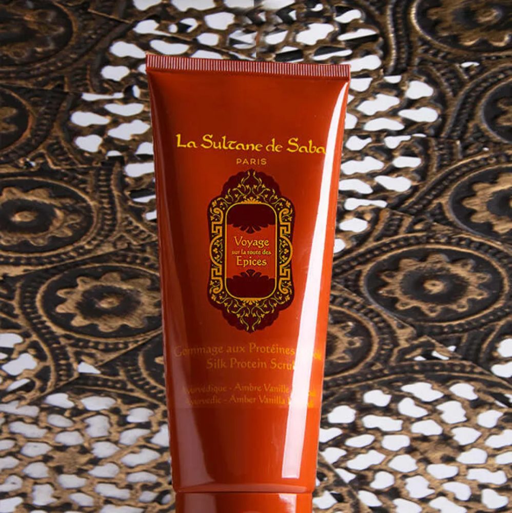 La Sultane de Saba Silk Protein Scrub Oriental Ayurvedic Amber Vanilla Patchouli Fragrance
