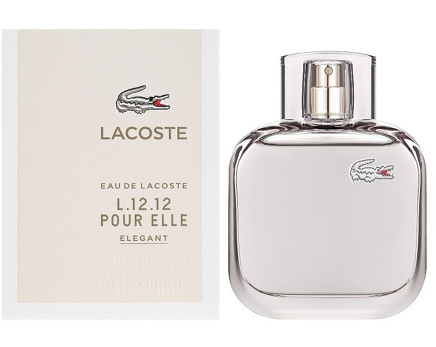 Туалетна вода жіноча Lacoste Eau De L.12.12 Pour Elle Elegant, 90 ml