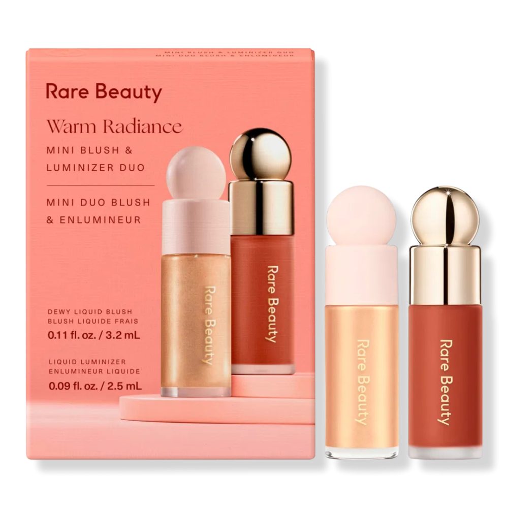 Rare Beauty Warm Radiance Mini Blush & Luminizer Duo