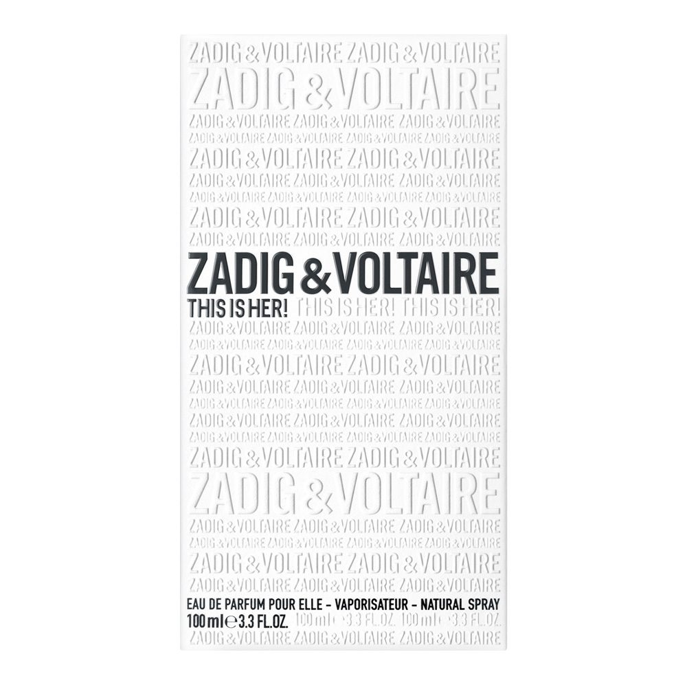 Zadig & Voltaire This is Her!, парфумована вода для жінок, 100 ml